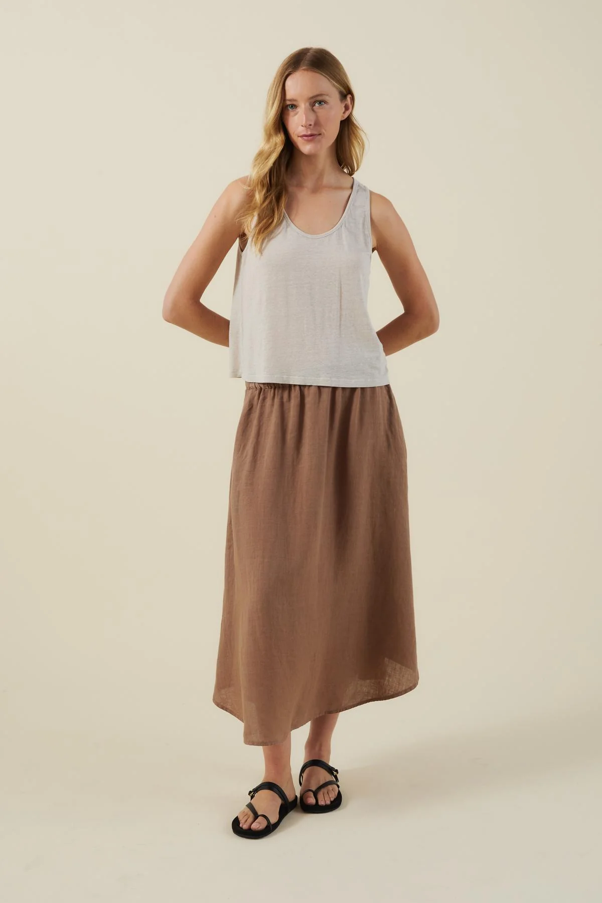 VIRGINIA LINEN SKIRT - Image 10